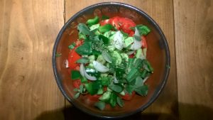Tomatoe ruccola salat